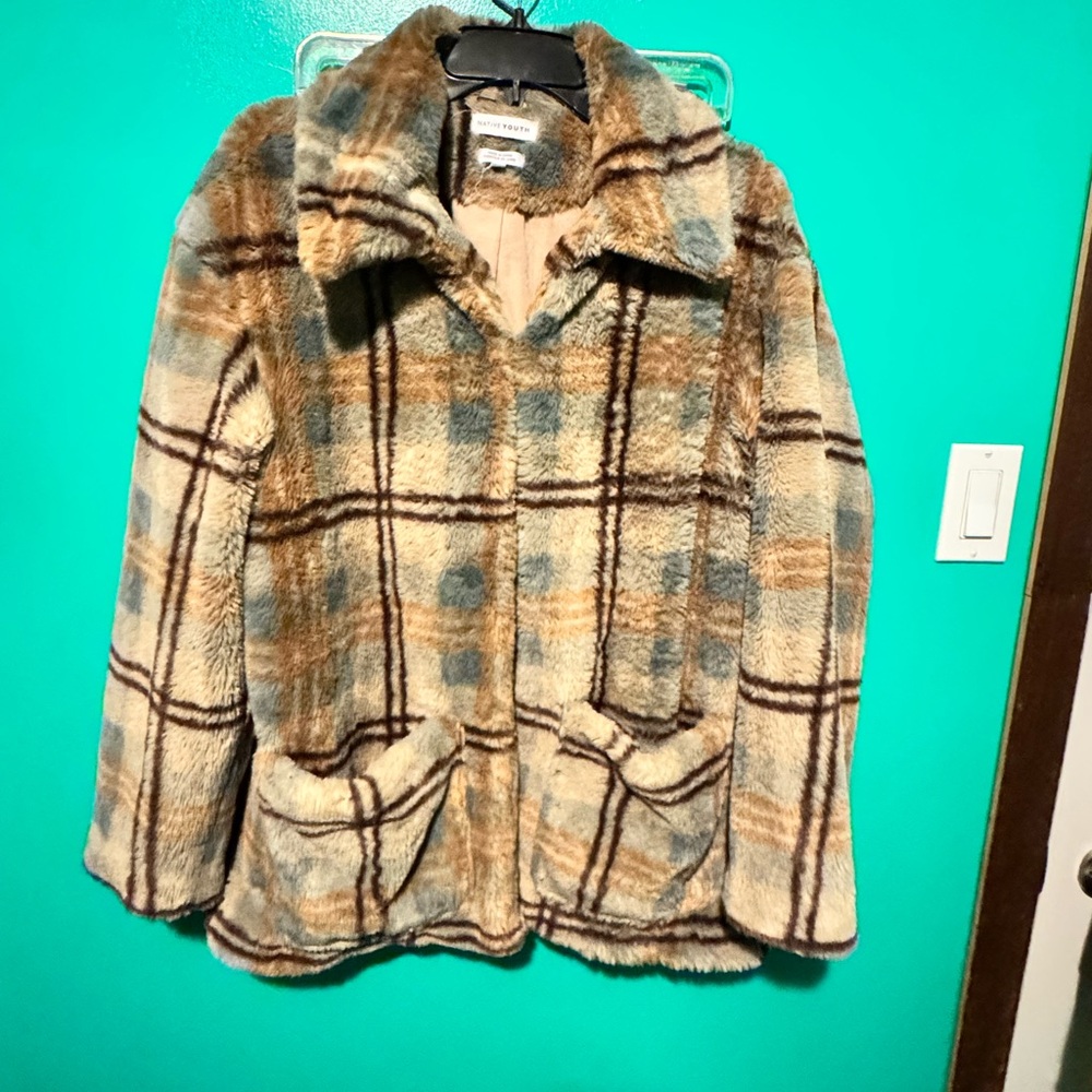 Native Youth Soft Faux Fur Jacket